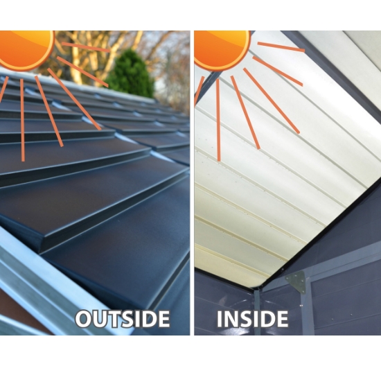 Imagine Casuta gradina Skylight 90 × 185 × 217 cm  - Canopia, GRI