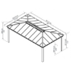 Imagine Pavilion grădină, Gazebo Dallas 3.6x6.1x2.7 m - Canopia