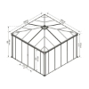 Imagine Foisor gradina inchis Ledro 3x4.3 m, Canopia