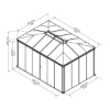 Imagine Foisor gradina inchis Ledro 3x4.3 m, Canopia