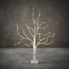 Imagine Pom artificial mesteacan alb, 96 led-uri, 50x60cm, Luca Lighting