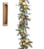 Imagine Ghirlanda cu globuri aurii si conuri, Minesota, 180cm, House of Seasons