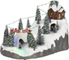 Imagine Decorațiune Crăciun pârtie de ski, Luville Ski Mountain, 36x23,5x24 cm