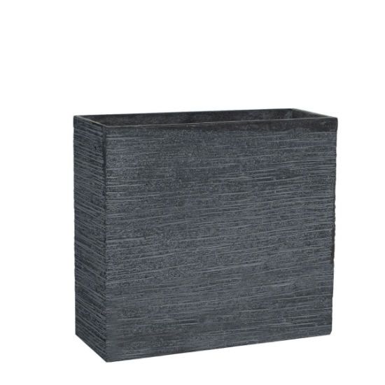 Imagine Ghiveci dreptunghiular, gri inchis  L55 cm * W22 cm * H50 cm