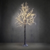 Imagine Pom clasic decorativ cu ramuri grupate, maro, 90x180cm, 180 LED-uri