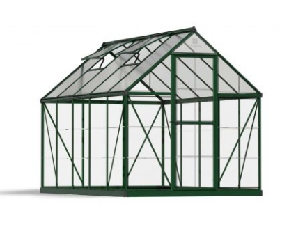 Imagine Sera din policarbonat  Hybrid 1.85 X 3.06m Palram-Verde- Canopia