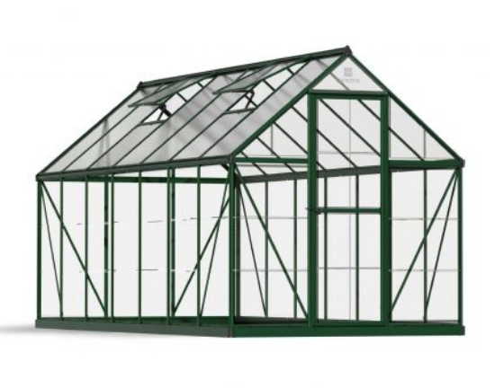 Imagine Sera din policarbonat  Hybrid 1.85 X 4.26m Palram-Verde- Canopia