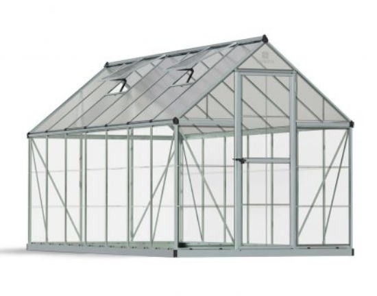 Imagine Sera din policarbonat  Hybrid 1.85 X 4.26m Palram -Argintiu- Canopia