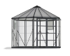 Imagine Sera din policarbonat  Oasis 3.16 X 3.63 m, Hexagon Palram- Canopia