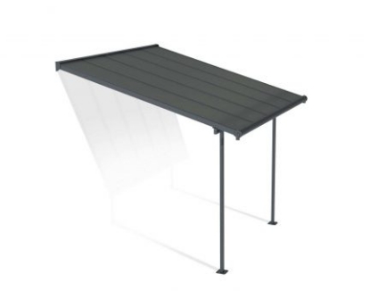 Imagine Copertina terasa Capri 314 × 295–299 × 260–305 cm aluminiu GRI inchis - Canopia