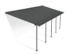 Imagine Copertina terasa Capri 860 × 295–299 × 260–305 cm aluminiu GRI inchis - Canopia
