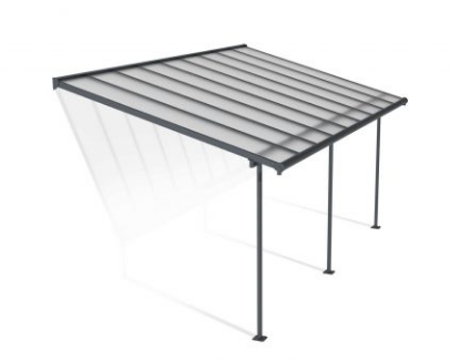 Imagine Copertina terasa Sierra 3 X 5.5 m, aluminiu GRI inchis - Canopia