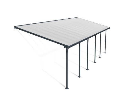 Imagine Copertina terasa Feria 3 X 9 m, aluminiu GRI inchis - Canopia