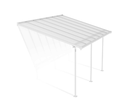 Imagine Copertina terasa Sierra 3 X 4 m, aluminiu alb - Canopia