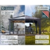 Imagine Pavilion grădină, Gazebo Dallas 3.6x4.3x2.9 m - Canopia