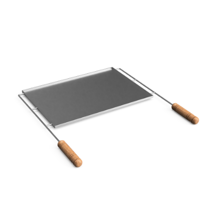 Imagine Placă grill din oțel inoxidabil – 51 x 33 cm, TUOZI