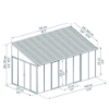 Imagine Gradina de iarna SanRemo 3x5.5m  - Canopia, ALB