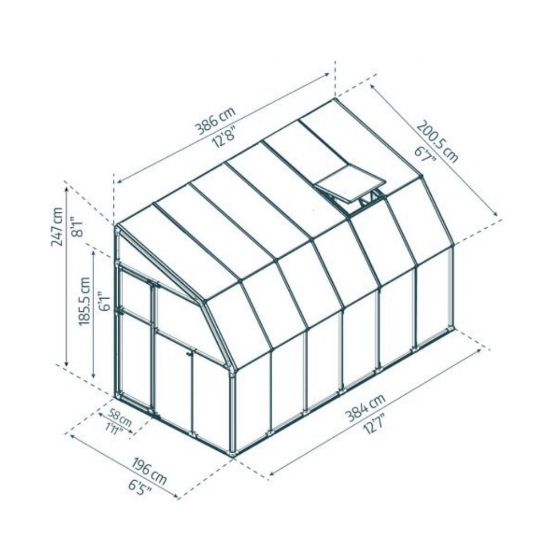 Imagine Gradina de iarna SunRoom 2x3.5m - Canopia