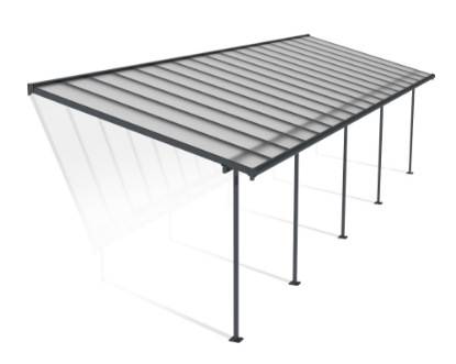 Imagine Pregola terasa Sierra 3X10.4 m, gri / transparent, Canopia