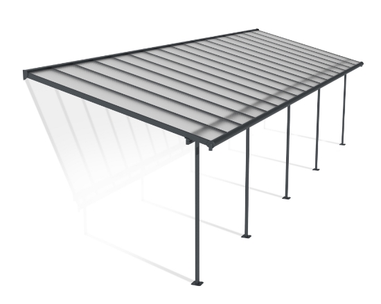 Imagine Pregola terasa Sierra 3X10.4 m, gri / transparent, Canopia