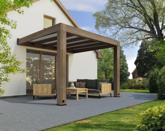 Imagine Pergola terasă din lemn, Helsinki 3 X 3.4 m , CANOPIA