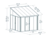 Imagine Gradina de vara SanRemo 3 X 3  - Canopia, ALB