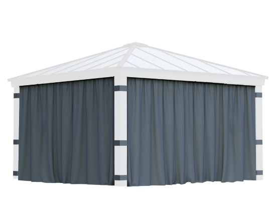 Imagine Set de draperii Canopia pentru foisor de grădină Dallas 4.3x4.3m - 4 buc