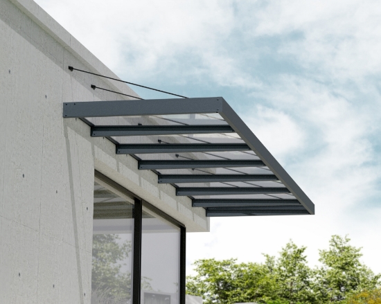 Imagine Copertina usa Canopia Sophia XL 1.4 X 6.6 m - Structură Gri & Panouri transparente