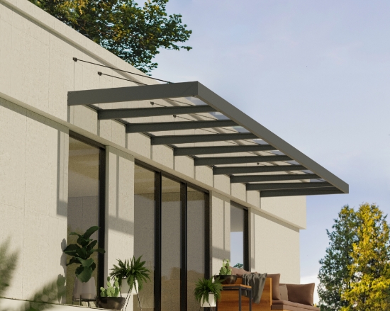 Imagine Copertina usa Canopia Sophia XL 8.45 X 1.40 m - Structură Gri & Panouri Opal Albe