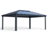 Imagine Carport auto din aluminiu Canopia Colorado 4.3x6.1m  - Gri închis / Gri opac
