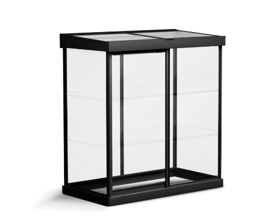 Imagine Canopia - Seră din policarbonat IVY (64 X 124cm) cu structură neagră și panouri transparente