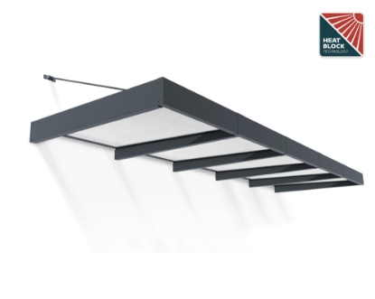 Imagine Copertina usa Canopia Sophia XL, 4.7 X 1.4 m, Structură Gri & Panouri Opal Alb 