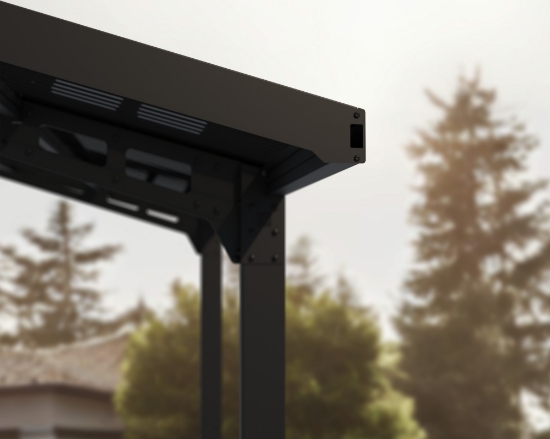 Imagine Carport auto Dublu Sydney 5.7x5.8m, cadru din aluminiu, panouri din policabronat, Palram - Canopia