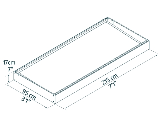 Imagine Copertina usa Sophia 0.95 X 2.1 m, Structură albă și panouri albe