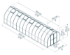 Imagine Sera din policarbonat cu pereti dubli, 2.4 X 8.4m, Bella, Palram - Canopia