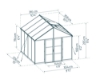 Imagine Sera din policarbonat ARIA Crystal Clear, 3 X 3 m, Palram - Canopia