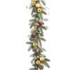 Imagine Ghirlanda cu globuri aurii si conuri, Minesota, 180cm, House of Seasons