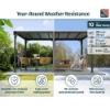 Imagine Pavilion grădină Gazebo Milano 3 X 4.3 m, Canopia