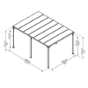 Imagine Pavilion grădină Gazebo Milano 3 X 4.3 m, Canopia