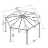 Imagine Pavilion grădină Gazebo Monaco 4x4.5 m, Canopia
