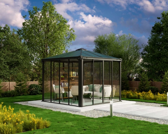 Imagine Foisor gradina inchis Ledro, 3x3 m, Canopia