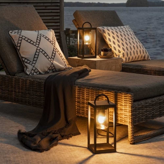Lampa de podea Bologna E27, negru design premium