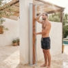 Imagine Dus Solar Hibrid Dada Straight 40L, Gri si Lemn, Poolstar